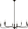 Visual Comfort Studio - AC1218AI - Eight Light Chandelier - Chatsworth - Aged Iron | Aged Iron