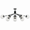 Kichler - 52703BKCLR - 12 Light Linear Chandelier Convertible - Silvarious - Black