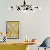 Kichler - 52703BK - 12 Light Linear Chandelier Convertible - Silvarious - Black