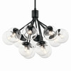 Kichler - 52701BKCLR - 12 Light Chandelier Convertible - Silvarious - Black