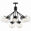Kichler - 52701BKCLR - 12 Light Chandelier Convertible - Silvarious - Black