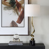 Uttermost - 30614-1 - One Light Buffet Lamp - Spiraling - Antique Brass