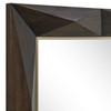 Uttermost - 08285 - Mirror - Diamond In The Rough - Dark Walnut Stain With A Brass Plated Stainless Steel