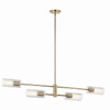 Kichler - 52681CPZ - Four Light Linear Chandelier - Velestino - Champagne Bronze