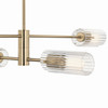 Kichler - 52681CPZ - Four Light Linear Chandelier - Velestino - Champagne Bronze