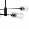 Kichler - 52681BK - Four Light Linear Chandelier - Velestino - Black