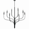 Kichler - 52675BK - Eight Light Chandelier - Livadia - Black