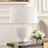 Uttermost - 30446-1 - One Light Table Lamp - Maisie - Satin White Accented With Brass Plated