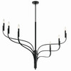 Kichler - 52674BK - Six Light Chandelier - Livadia - Black
