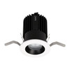 W.A.C. Lighting - R2RD1T-NTWB-BKWT - LED Regressed Downlight Trim - Volta - Black/White