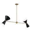 Kichler - 52569CPZBK - Four Light Linear Chandelier - Phix - Champagne Bronze