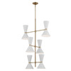 Kichler - 52568CPZWH - 12 Light Foyer Chandelier - Phix - Champagne Bronze