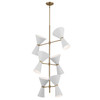 Kichler - 52568CPZWH - 12 Light Foyer Chandelier - Phix - Champagne Bronze