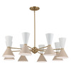 Kichler - 52567CPZGRG - 16 Light Chandelier - Phix - Champagne Bronze