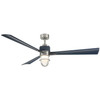 Minka Aire - F768L-BNW/NVY - 65"Ceiling Fan - Nauticus - Brushed Nickel Wet With Navy Blades