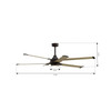 Minka Aire - F893L-DB/WTO - 72" Ceiling Fan - Soarin - Dark Bronze