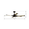 Minka Aire - F892L-DB/WTO - 56" Ceiling Fan - Soarin - Dark Bronze