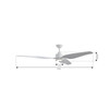 Minka Aire - F822L-WHF - 72" Ceiling Fan - Norwynd - Flat White