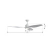 Minka Aire - F821L-WHF - 60" Ceiling Fan - Norwynd - Flat White