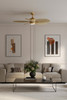 Minka Aire - F798L-HBR/NPL - 60" Ceiling Fan - Portesa - Heritage Brass