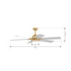 Minka Aire - F779L-HBR/ALW - 56" Ceiling Fan - Allegata - Heritage Brass