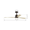 Minka Aire - F778L-DB/WTO - 53" Ceiling Fan - Foxden - Dark Bronze