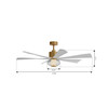 Minka Aire - F761L-LBR/ALW - 56" Ceiling Fan - Veyra - Legacy Brass
