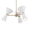 Kichler - 52565CPZWH - Six Light Chandelier - Phix - Champagne Bronze