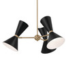 Kichler - 52565CPZBK - Six Light Chandelier - Phix - Champagne Bronze