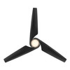 Minka Aire - F636L-CL - 60"Ceiling Fan - Switch - Coal Black