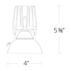 W.A.C. Lighting - R4FRDL-940-HZ - LED Downlight Trimless - 4In Fq Downlights - Haze