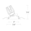 W.A.C. Lighting - R4FRAT-940-HZWT - LED Adjustable Trim - 4In Fq Downlights - Haze/White