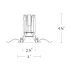 W.A.C. Lighting - R2FSDT-940-HZWT - LED Downlight Trim - 2In Fq Downlights - Haze/White
