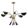 Kichler - 52559CPZBK - Six Light Chandelier - Arcus - Champagne Bronze