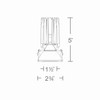 W.A.C. Lighting - R2FRPL-927-BK - LED Pinhole Trimless - 2In Fq Downlights - Black