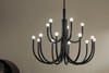 Kichler - 52552BK - 15 Light Chandelier - Odensa - Black