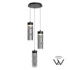 W.A.C. Lighting - PD413603R-TWA-BKSM - LED Chandelier - Kanister - Black/Smoke Glass