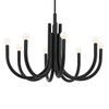 Kichler - 52550BK - Eight Light Chandelier - Odensa - Black