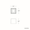W.A.C. Lighting - FM-W47203-35-BK - LED Outdoor Flush Mount - Downtown - Black