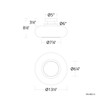 W.A.C. Lighting - FM-48513-35-BK - LED Flush Mount - Doma - Black