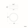 W.A.C. Lighting - FM-20512-40-WT/AB - LED Flush Mount - Salvo - White/Aged Brass