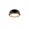 W.A.C. Lighting - FM-20512-35-BK/AB - LED Flush Mount - Salvo - Black/Aged Brass