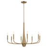 Kichler - 52526CPZ - Eight Light Chandelier - Deela - Champagne Bronze