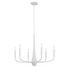 Kichler - 52525WH - Six Light Chandelier - Deela - White