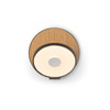 Koncept - GRW-S-MBK-WOK-PI - LED Wall Sconce - Gravy - Metallic Black, White Oak