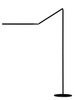 Koncept - AR5000-WD-MBK-FLR - LED Floor Lamp - Z-Bar - Metallic black