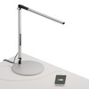 Koncept - AR1100-CD-SIL-USB - LED Desk Lamp - Z-Bar - Silver