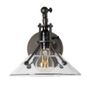 Hubbardton Forge - 209326-SKT-14-ZM0673 - Henry Swing Arm Glass Shade Sconce - Henry - Oil Rubbed Bronze