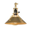 Hubbardton Forge - 209325-SKT-86-86 - Henry Swing Arm Metal Shade Sconce - Henry - Modern Brass