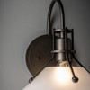 Hubbardton Forge - 209324-SKT-14-FD0673 - Henry Small Glass Shade Sconce - Henry - Oil Rubbed Bronze